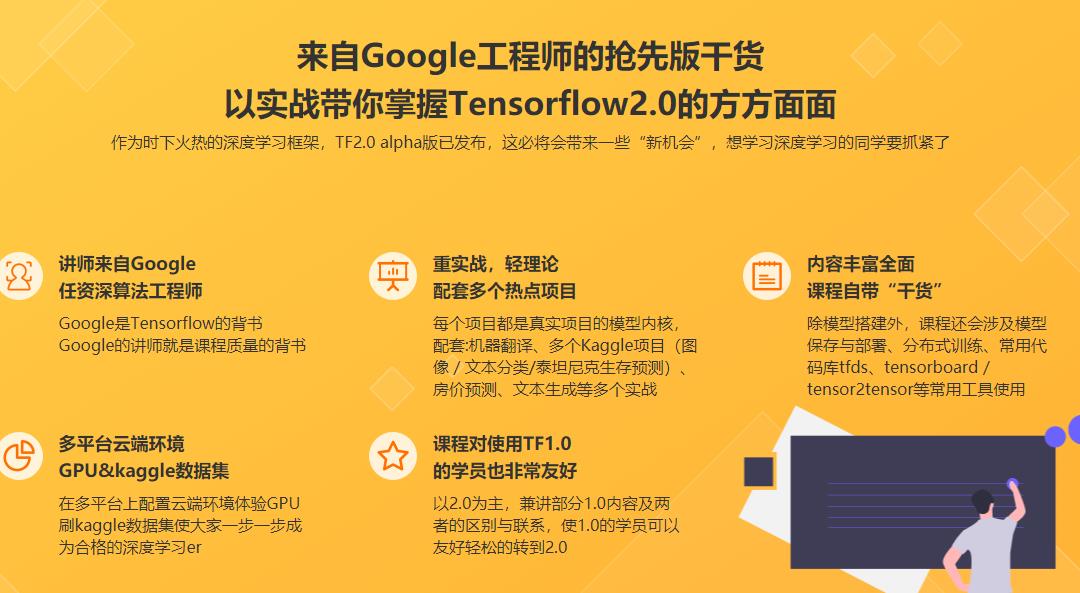 Google老师亲授 TensorFlow2.0 入门到进阶完结无密