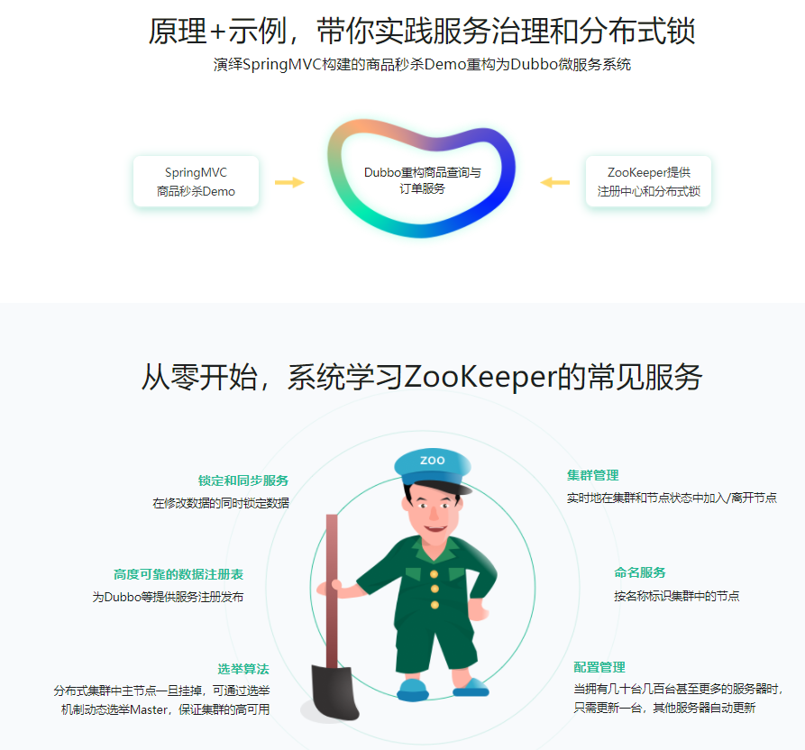 ZooKeeper分布式专题与Dubbo微服务入门|完整无密