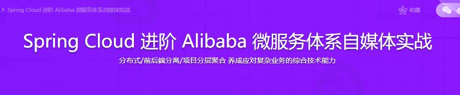 Spring Cloud 进阶 Alibaba 微服务体系自媒体实战|完结无密
